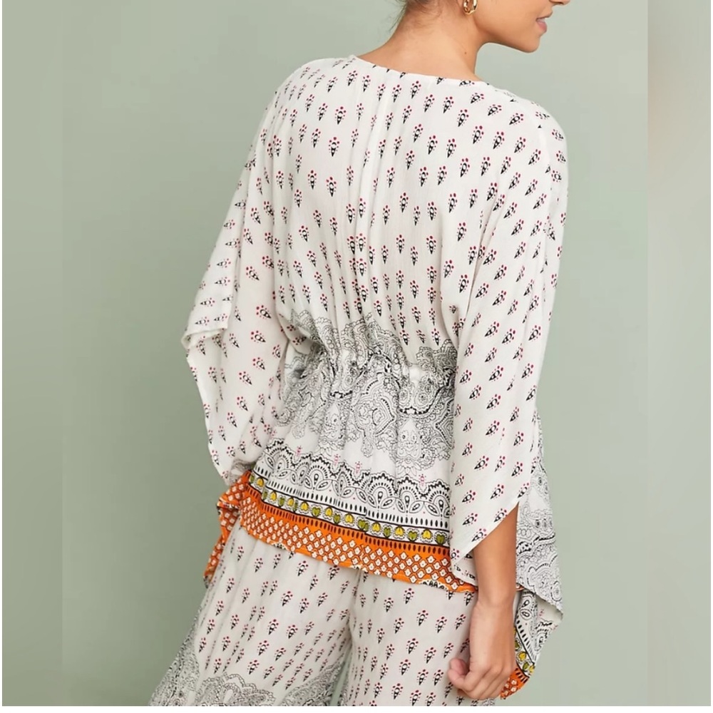 RAGA ANTHROPOLOGIE Tybee Beach Poncho/ Cover up Top - Picture 2 of 9